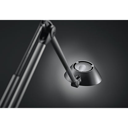BLOSSOM LED desk lamp, height 750 mm, silver.