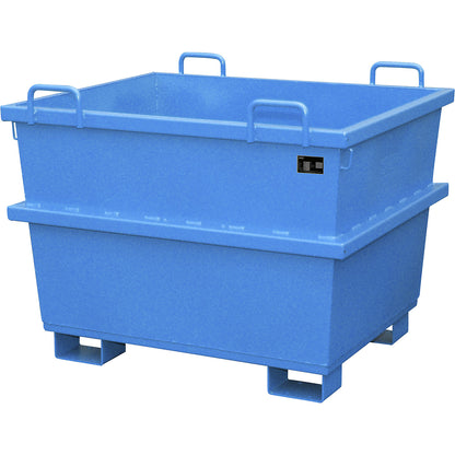 Universal container, capacity 0.75 m³, light blue.