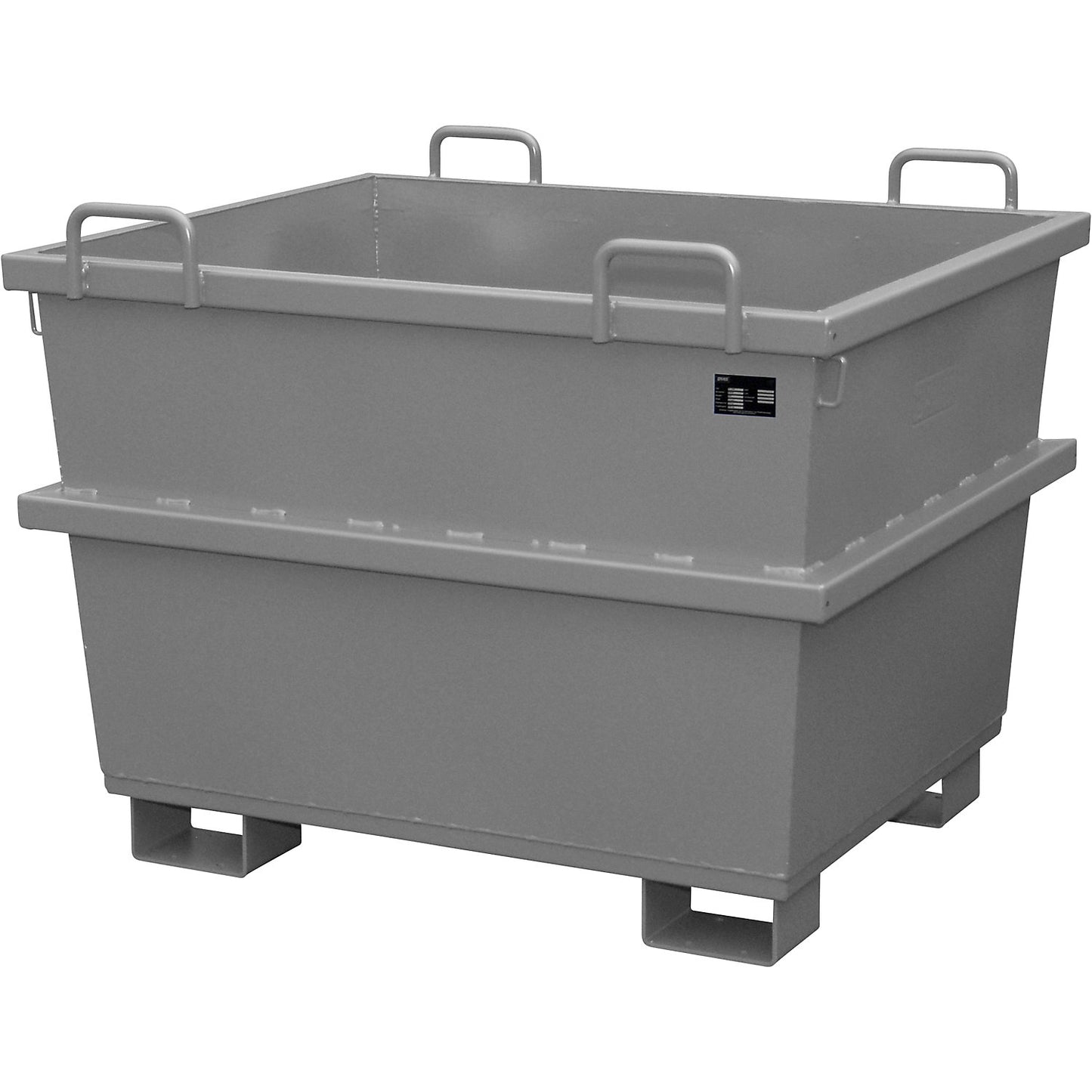 Universal container, capacity 0.75 m³, mouse grey.
