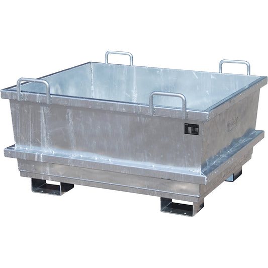 Universal container, capacity 0.5 m³, hot dip galvanised.