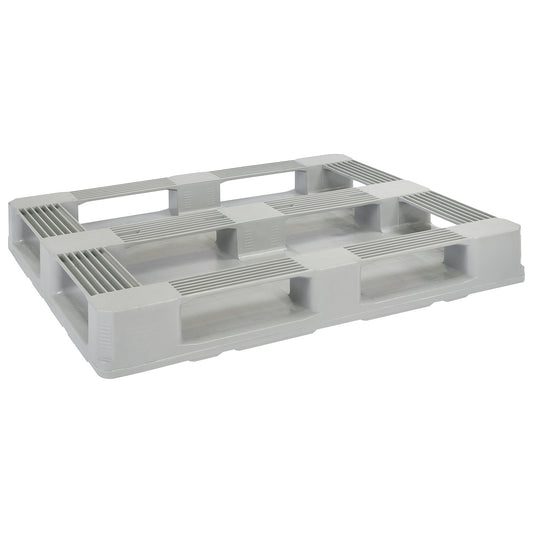 Hygienic pallet, 5 runners and 3 steel reinforcements, LxW 1200 x 1000 mm.