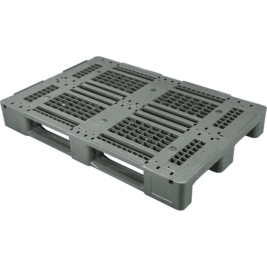 Distribution pallet, LxW 1200 x 800 mm, charcoal / black.
