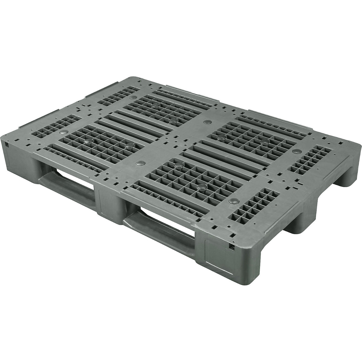 Distribution pallet, LxW 1200 x 800 mm, charcoal / black.