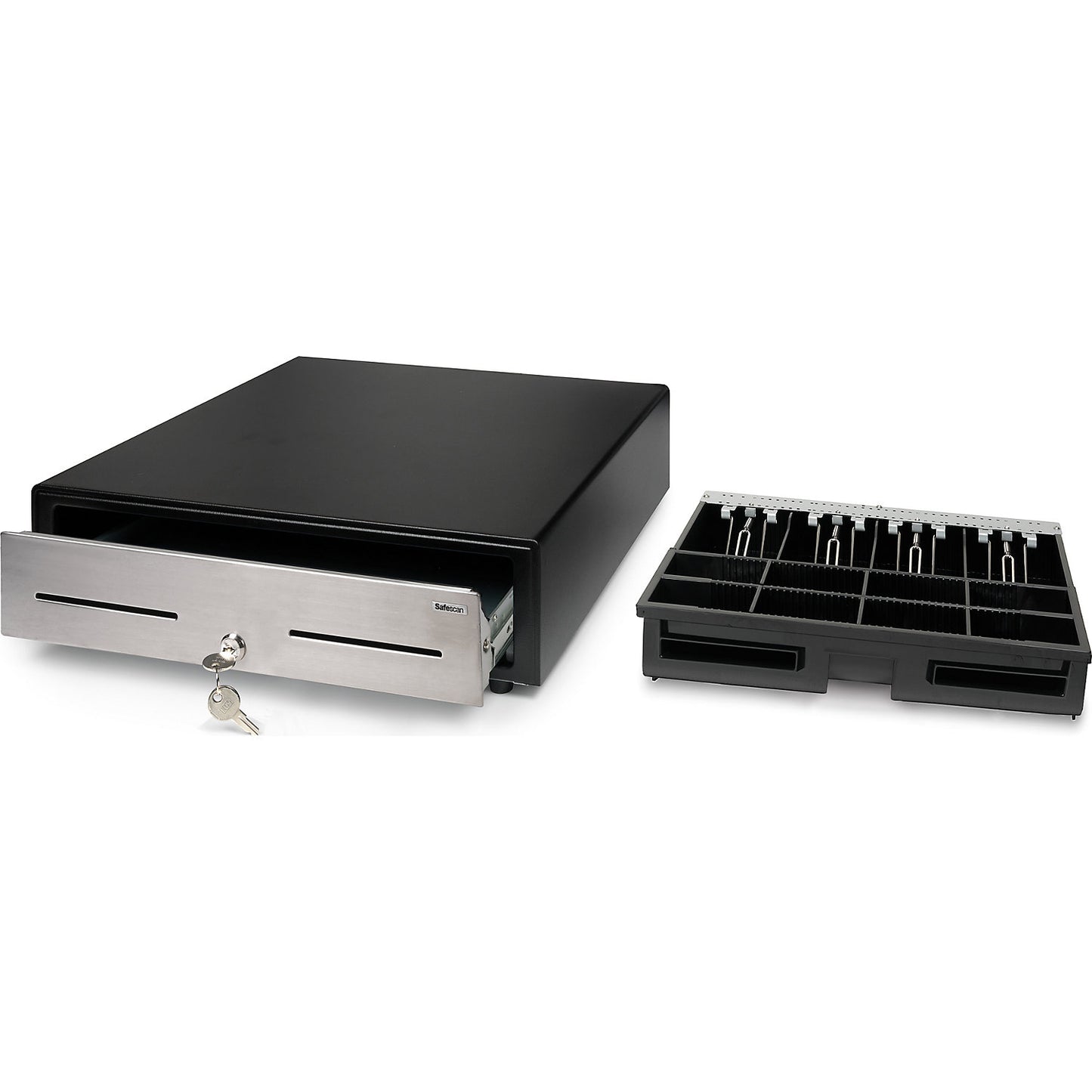 Heavy duty cash drawer, SAFESCAN HD-4646S, 8 coin compartments / 5 banknote compartments.
