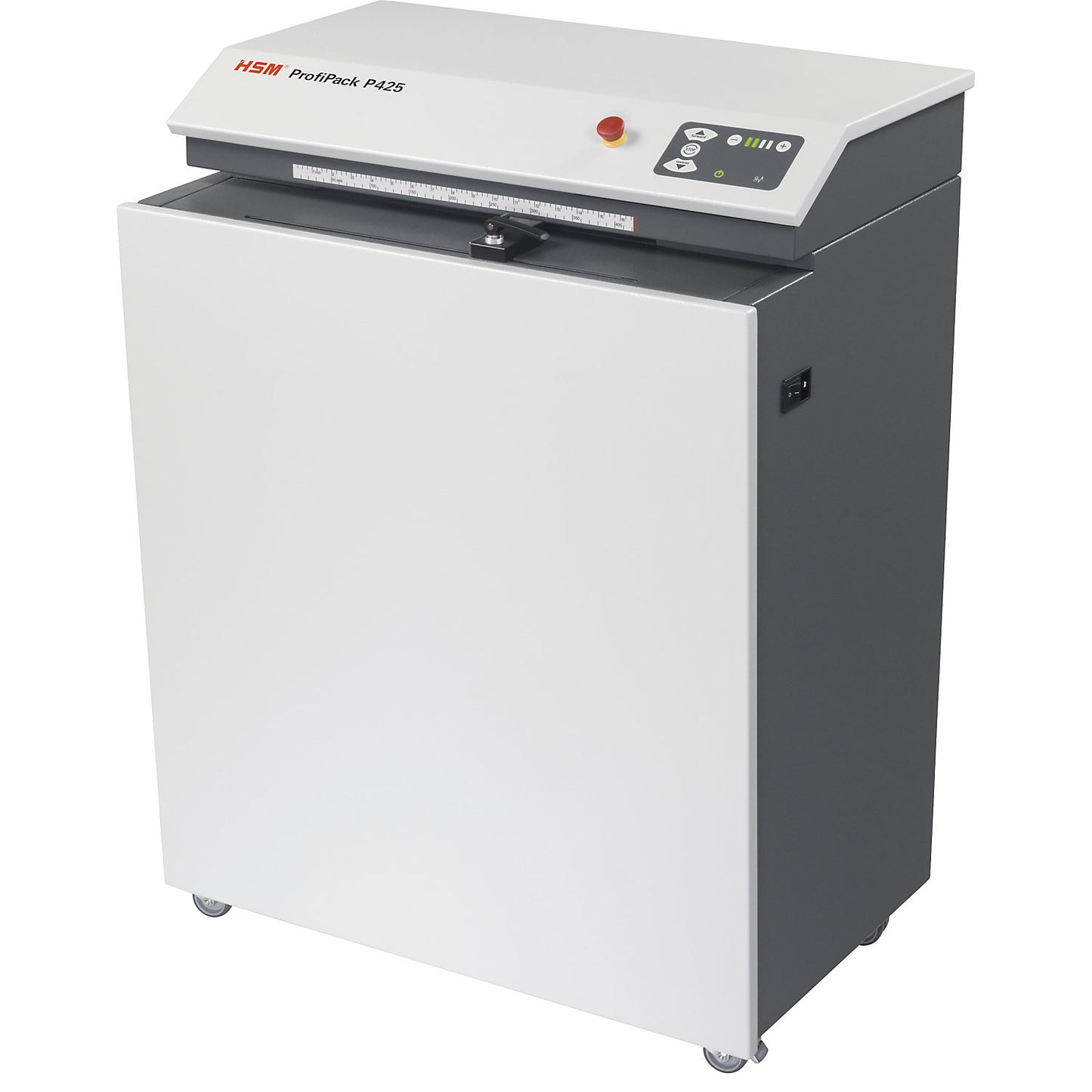 ProfiPack P425 cardboard perforator, HxWxD 990 x 700 x 490 mm, operating width 425 mm.