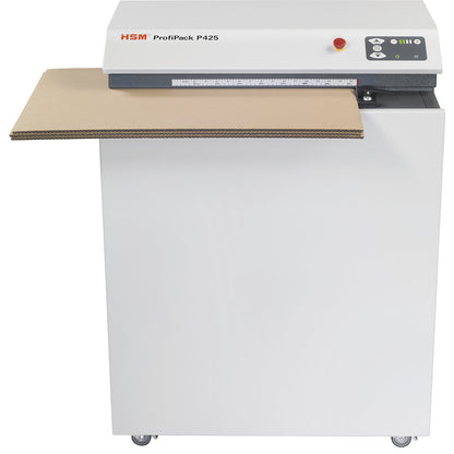 ProfiPack P425 cardboard perforator, HxWxD 990 x 700 x 490 mm, operating width 425 mm, with adapter for extraction system.