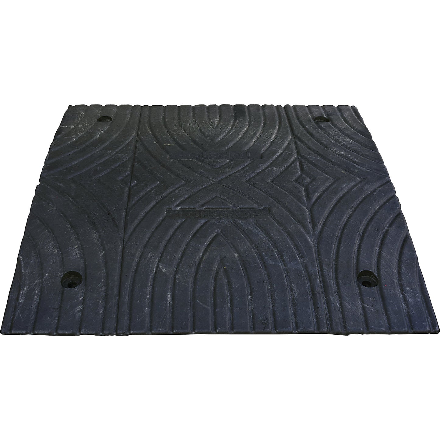 Speed ramp, recycled plastic, height 30 mm, max. 30 km/h, standard element, black.