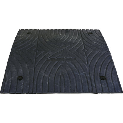 Speed ramp, recycled plastic, height 30 mm, max. 30 km/h, standard element, black.