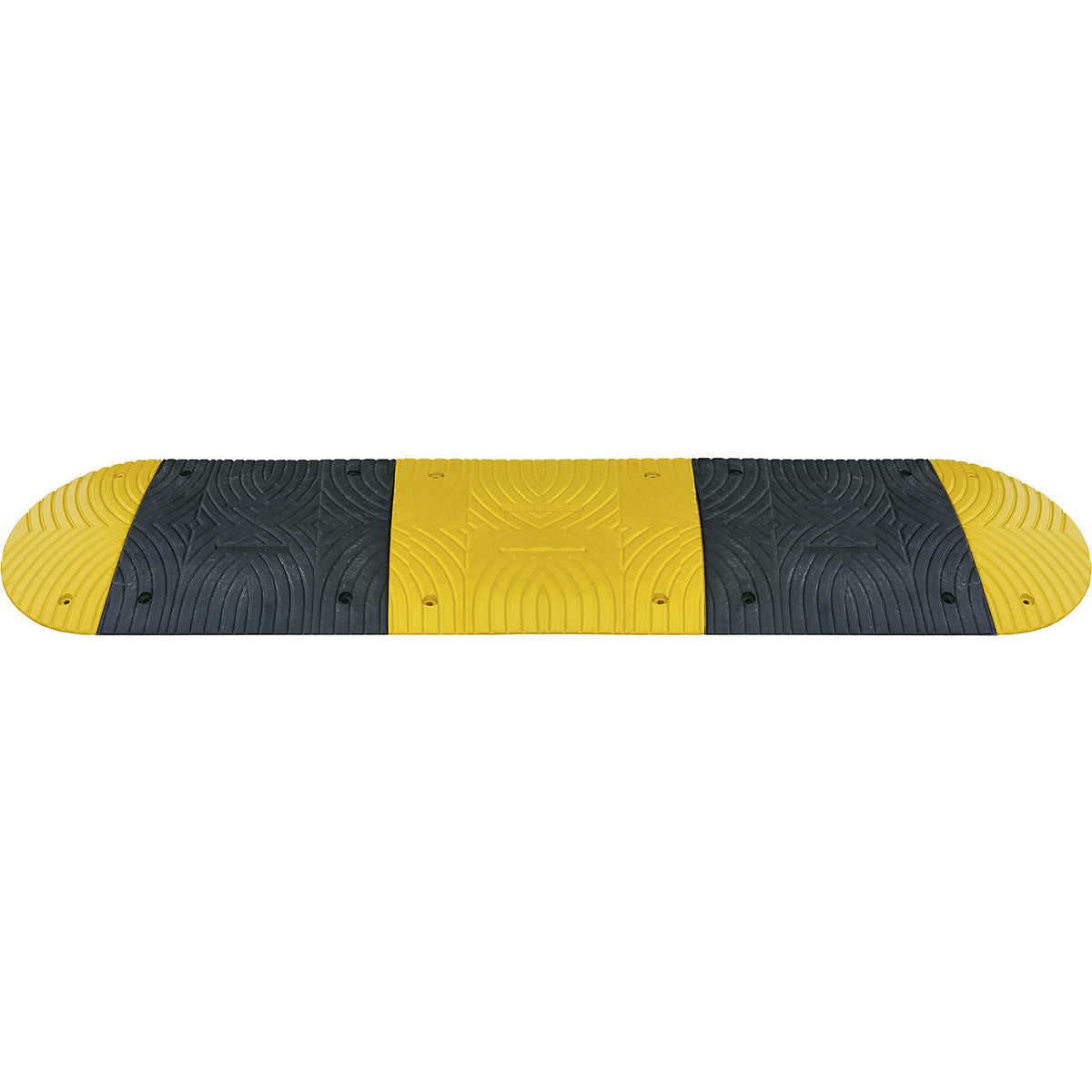 Speed ramp, recycled plastic, height 30 mm, max. 30 km/h, standard element, yellow.