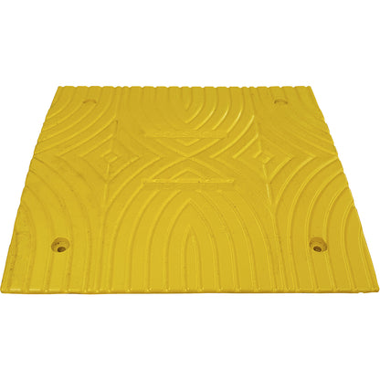 Speed ramp, recycled plastic, height 30 mm, max. 30 km/h, standard element, yellow.