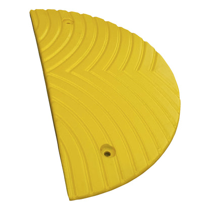 Speed ramp, recycled plastic, height 30 mm, max. 30 km/h, end element.