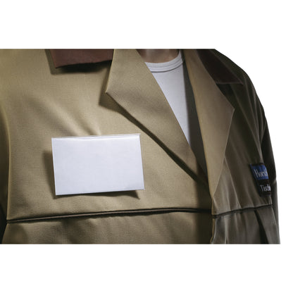Name badges with combination clasp, HxW 40 x 75 mm, pack of 100.