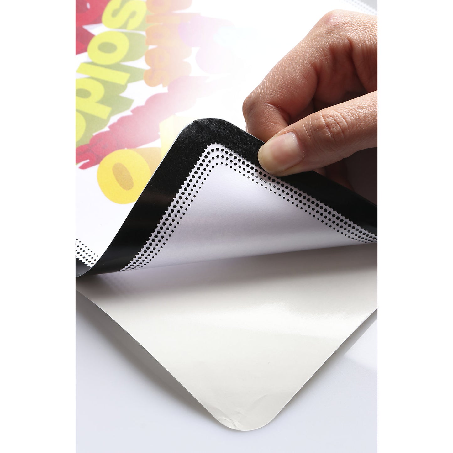 Transparent sleeve for documents, A4, with magnetic latch, self adhesive, black, pack of 2.