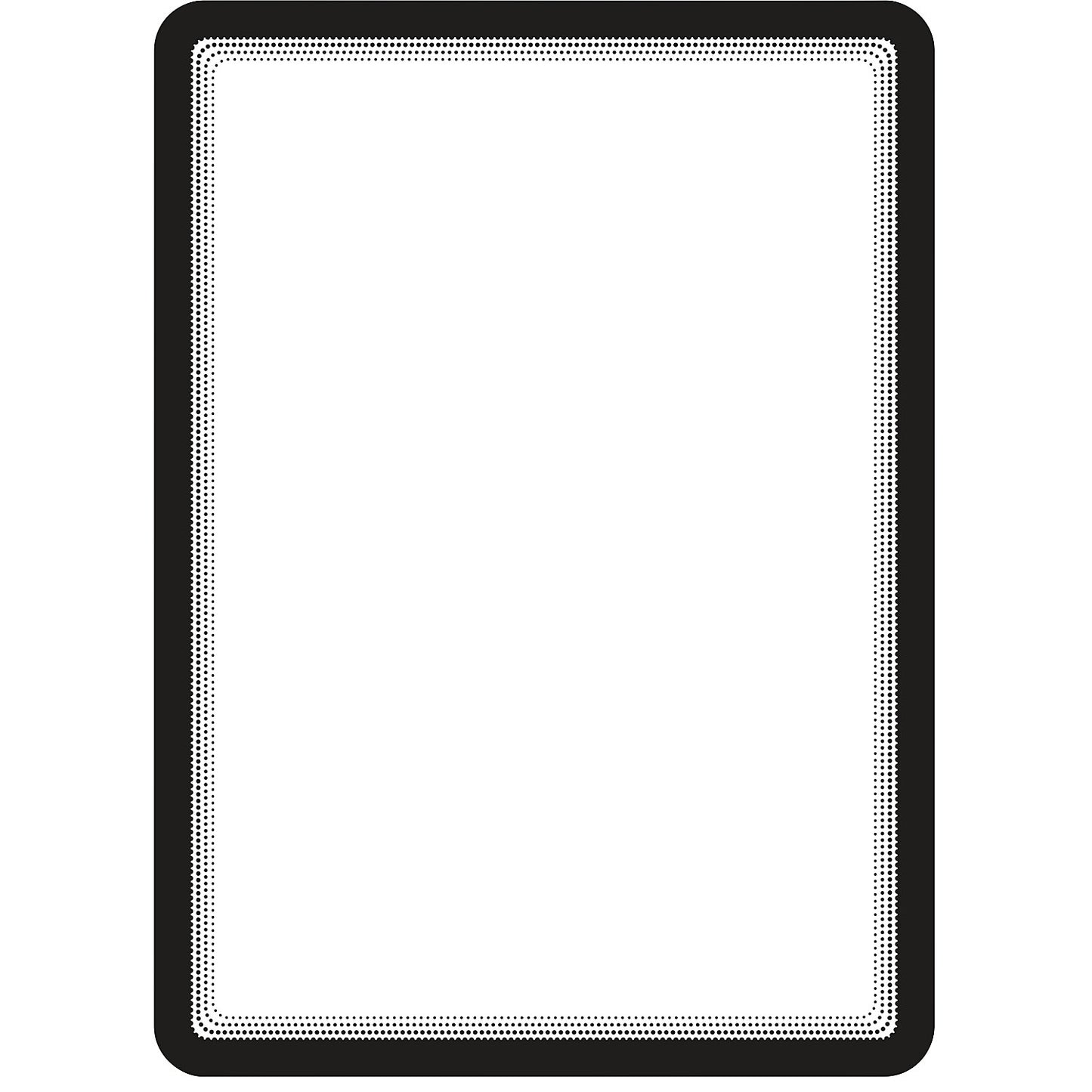 Transparent sleeve for documents, A4, with magnetic latch, black, pack of 2.