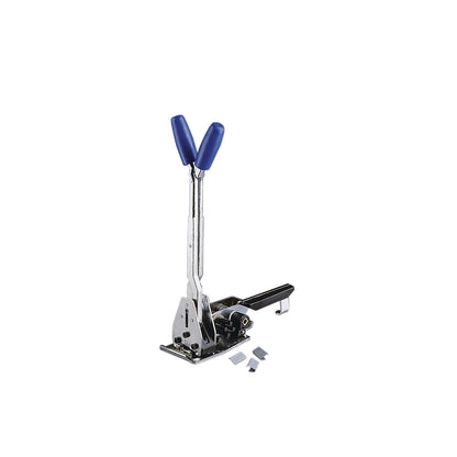 Tensioning and sealing tool for PP strapping, manual, standard combination tensioner, for strap width 16 mm.