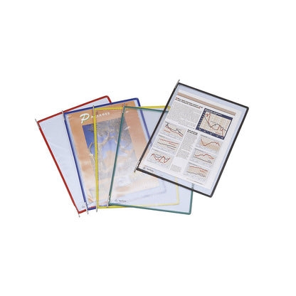 Clear view panel, pack of 10, for A3, yellow.