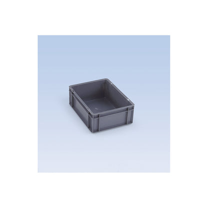 Euro stacking container, closed walls and base, LxWxH 600 x 400 x 210 mm, green, pack of 5.