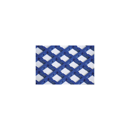 Vinyl anti-fatigue matting COBAmat®, single weave, per m, mesh size 22 x 22 mm, blue.