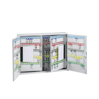 Key cabinet, 2-door, complete with key tabs, 600 hooks, HxWxD 550 x 730 x 205 mm.
