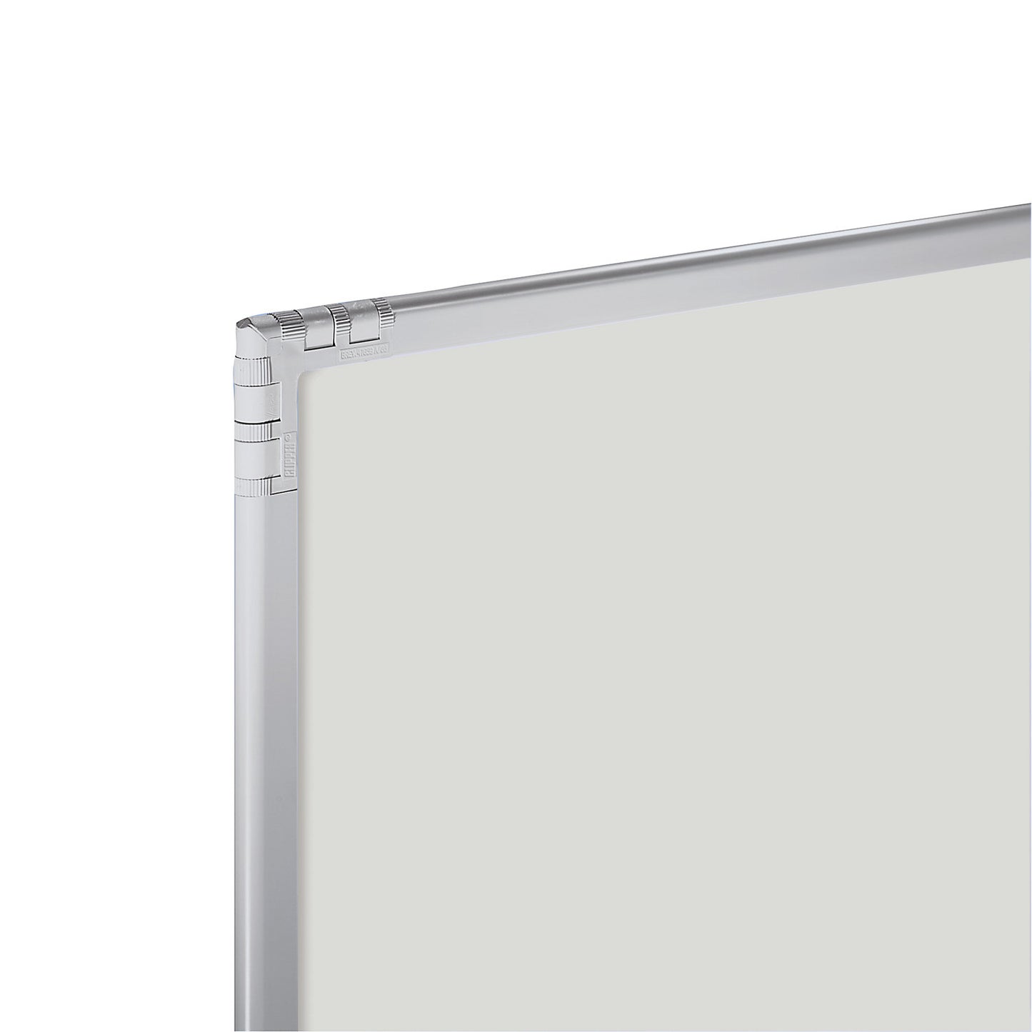 Partition, light grey plastic, frame, 650x1300 mm.