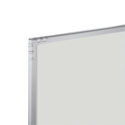 Partition, light grey plastic, frame, 650x1300 mm.