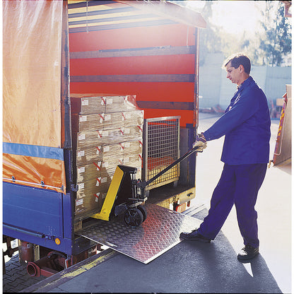 Bridge plate, mobile, max. load 600 kg, plate length 1000 mm.