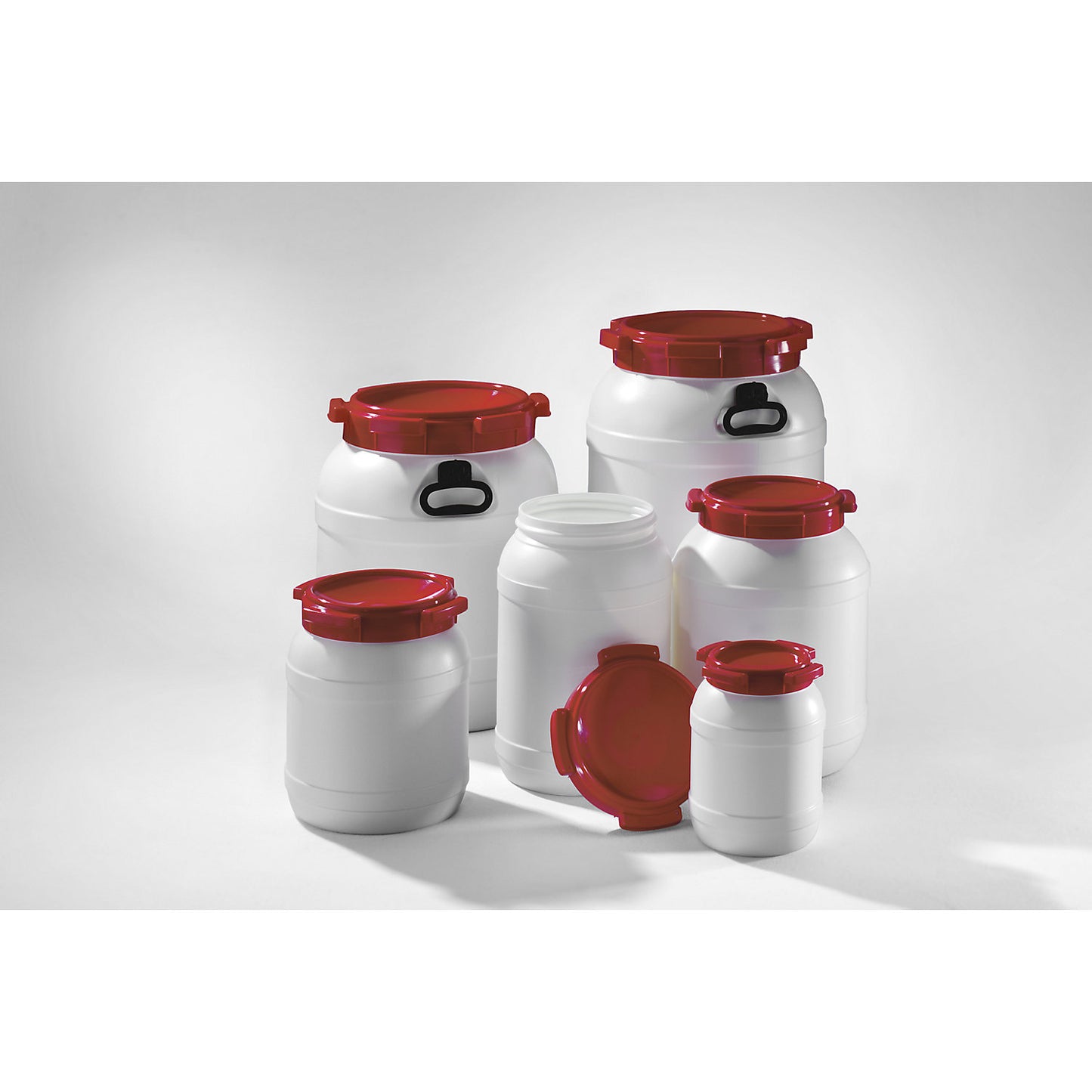 Wide neck drum, capacity 55 l, 1+ items.