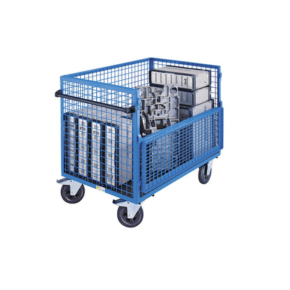 Container truck, walls made of steel mesh, without lid, LxW 1250 x 800 mm.