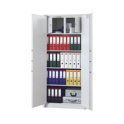 LIGHT safety cabinet, burglary protection grade S1, HxWxD 1950 x 1200 x 500 mm, 2 interior safes.