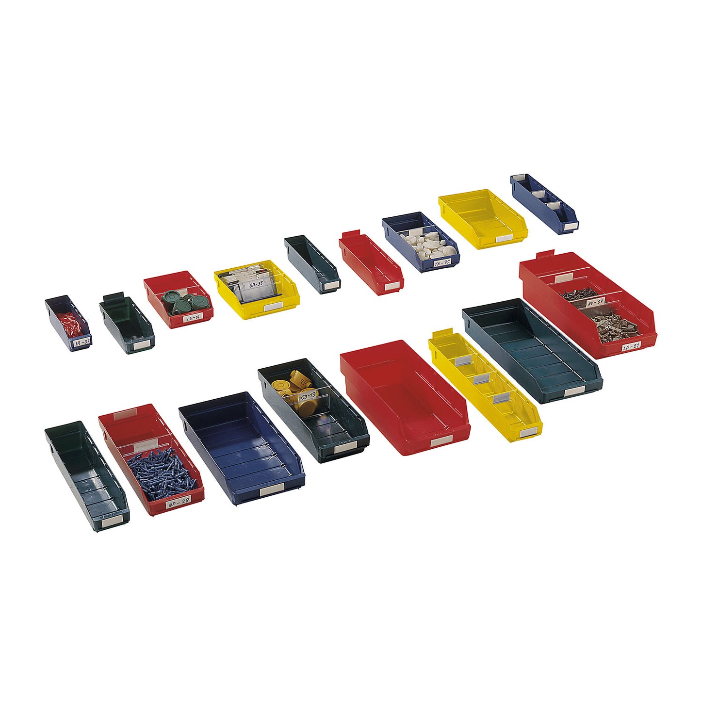 Shelf bin made of highly impact resistant polypropylene, blue, LxWxH 500 x 180 x 95 mm, pack of 20.