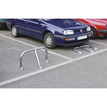 Barrier post, tilting, individually locking, pipe Ø 48 mm.