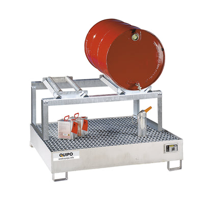 Drum stand, for 2 x 200 litre drum, hot dip galvanised.
