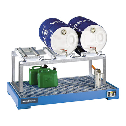 Drum stand, for 3 x 60 litre drum, hot dip galvanised.