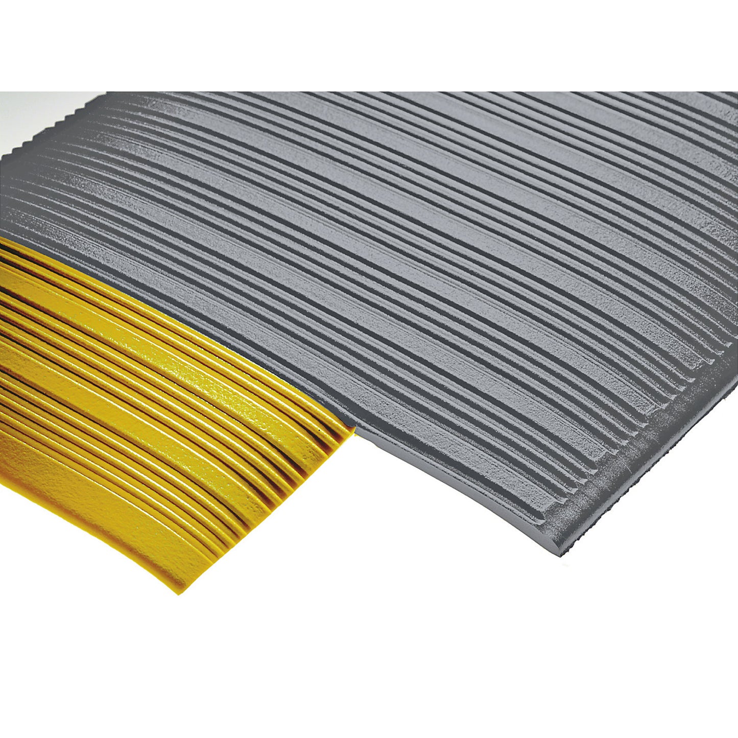 Orthomat® Ribbed anti-fatigue matting, width 910 mm, per m, grey.