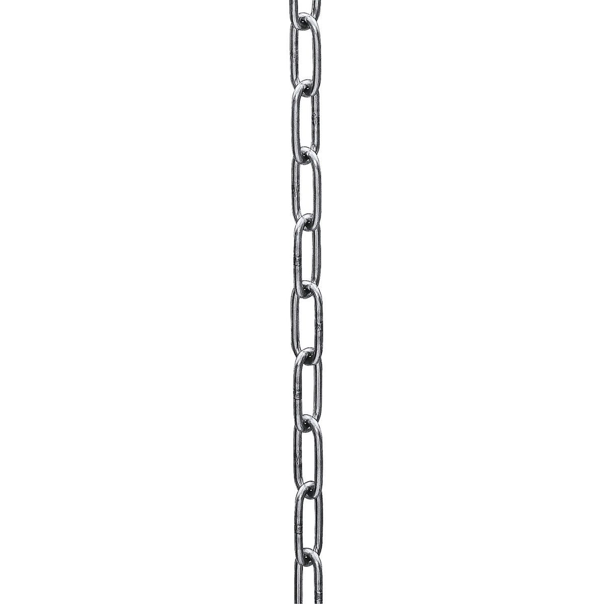 Stainless steel chain, spacing 36 mm, sold by the metre.