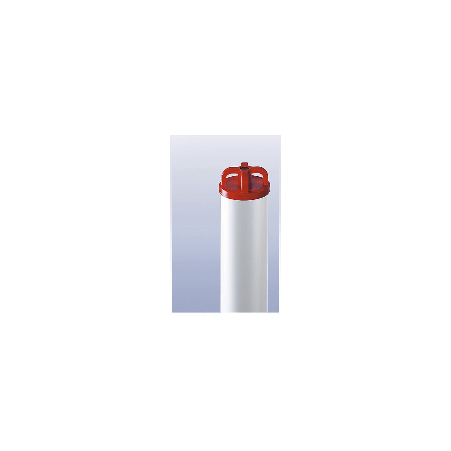 Barrier posts, plastic, to bolt in place, with chain head.