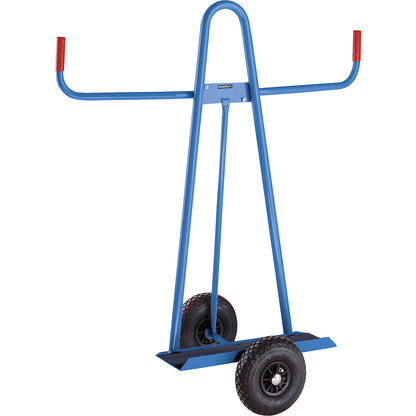 Panel trolley, max. load 300 kg, solid rubber tyres, wheel Ø 200 mm.