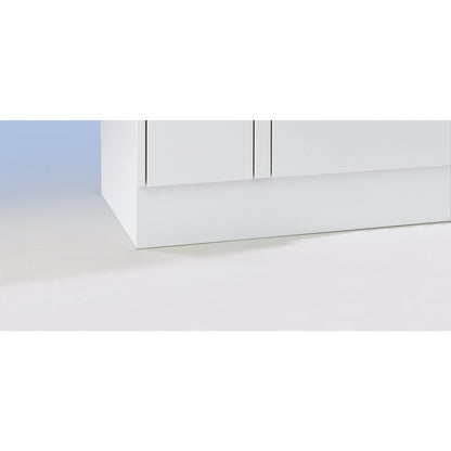 Plinth, height 100 mm, for clothes locker, extra cost.
