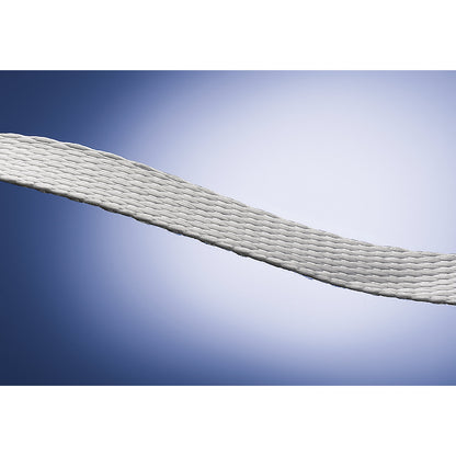 Reinforced PET strapping, woven, for strap dispensers, core Ø 76 mm, strap width 19 mm, thickness 1,20 mm, pack of 1.