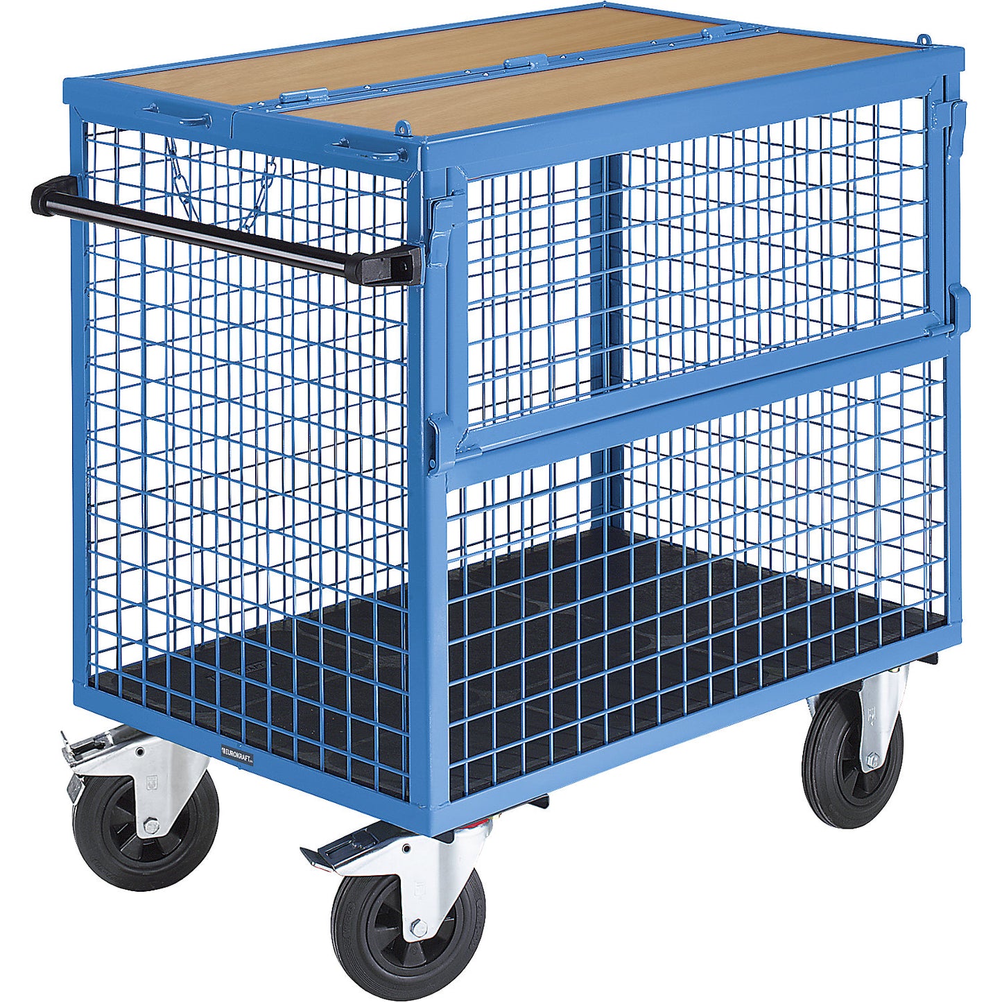 Container truck, walls made of steel mesh, with lid, LxW 1050 x 700 mm.
