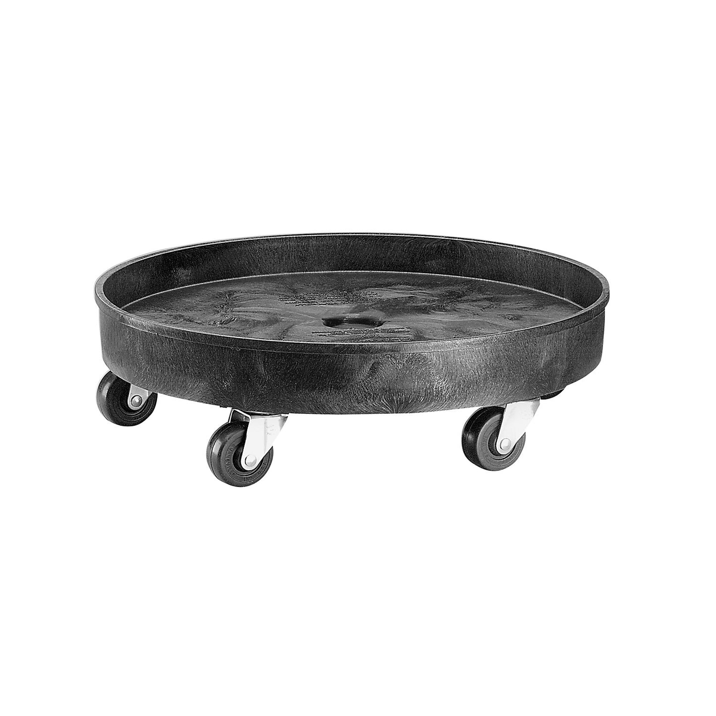 Trolley, universal, for cylindrical bin, 5 swivel castors, Ø x height 619 x 181 mm.