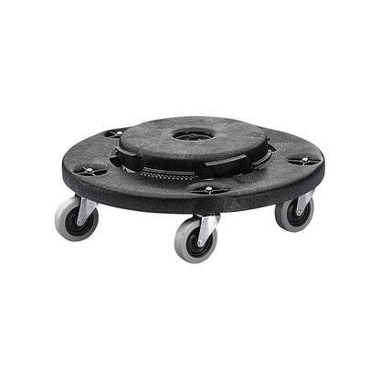 BRUTE® wheeled base for multi-purpose containers, bayonet closure, 5 swivel castors.