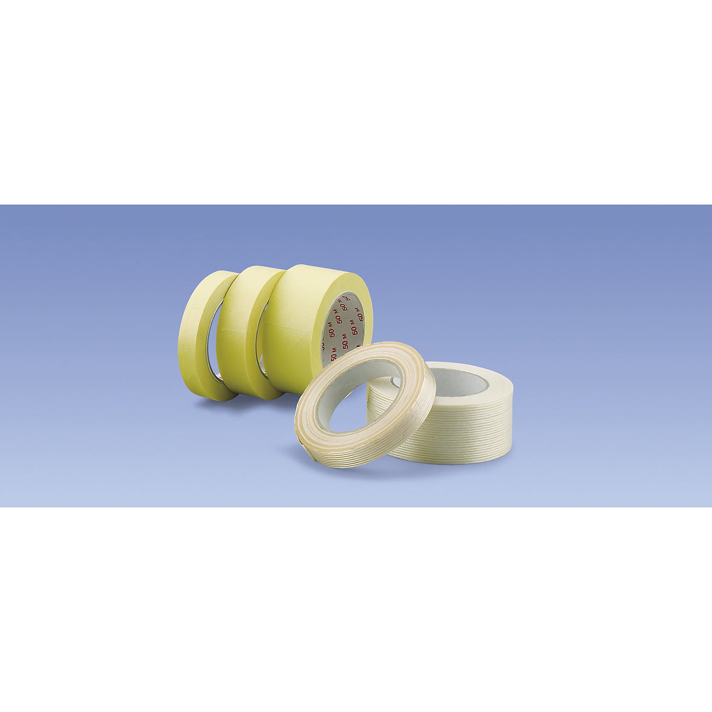 Masking tape, for handheld dispensers, pack of 48 rolls, brown, tape width 19 mm.