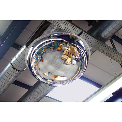 Panoramic mirror, 360° viewing angle, Ø 800 mm.