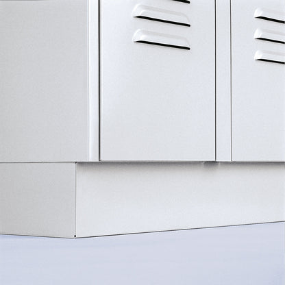 Plinth, height 100 mm, for steel locker, extra cost.
