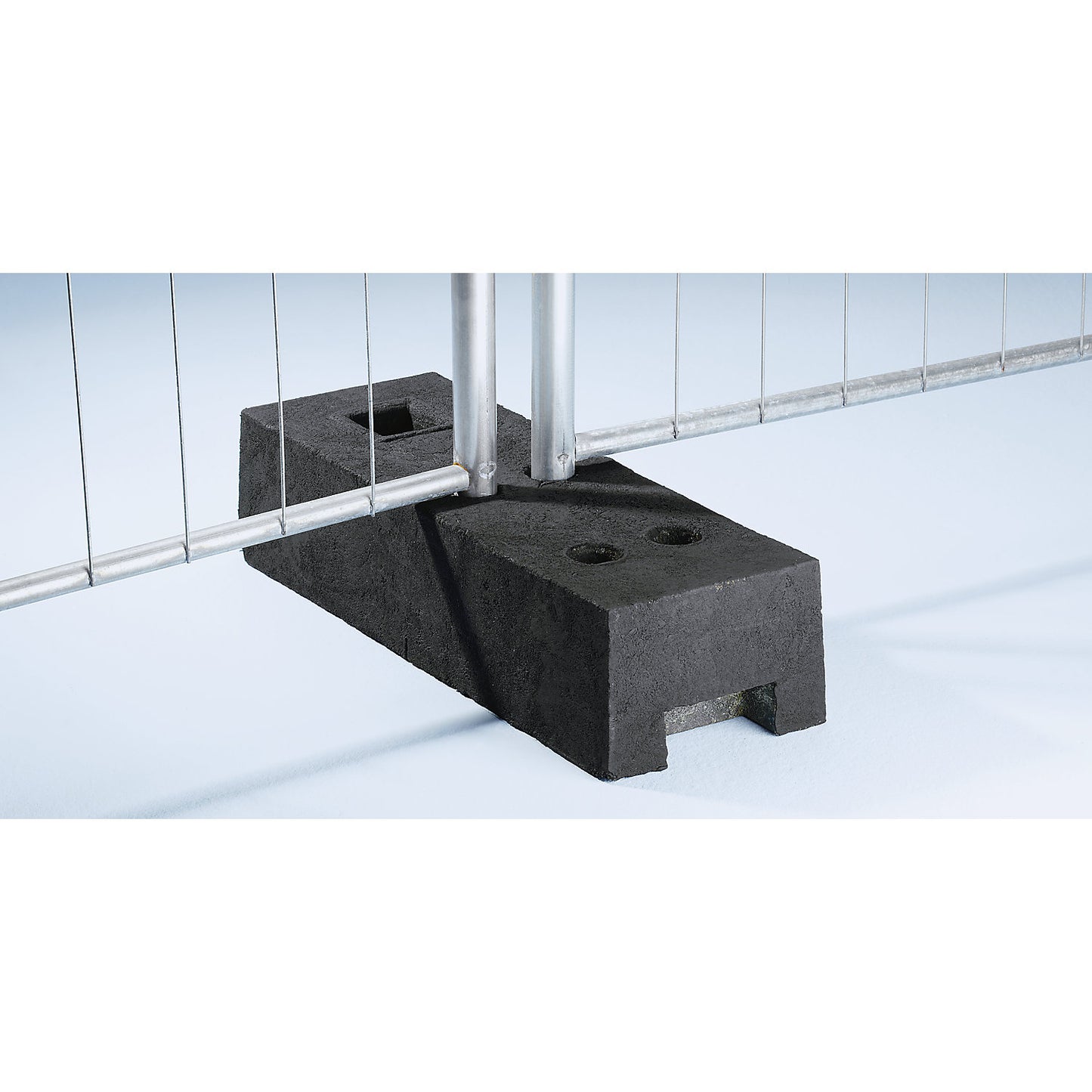 Plastic support foot, for mobile fencing, LxWxH 700 x 250 x 160 mm.