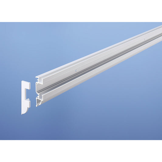 Double rail system, rail set, 2 double rails, 1200 mm each.