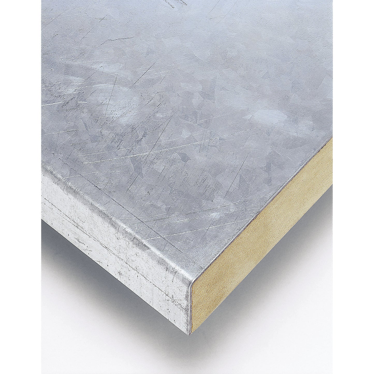 Worktop, sheet steel cover depth 900 mm, extra cost added to solid beech worktop, for workbench width 3000 mm.