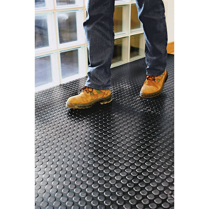 COBAdot natural rubber matting with nitrile component, per m, width 1200 mm, matt thickness 4.5 mm, grey.