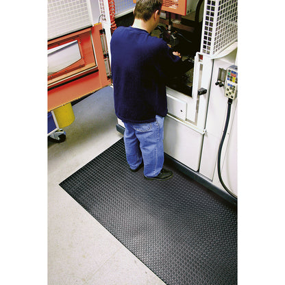 Orthomat® Diamond anti-fatigue matting, width 900 mm, black, per m.